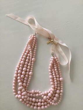 Multistrand Pink Beaded Necklace